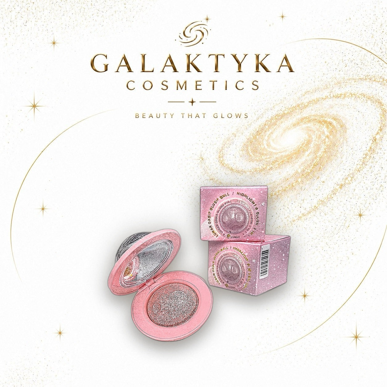 LUXELUX LUNAR ORBIT BLUSH PALETA RÓŻ I ROZŚWIETLACZ 3w1