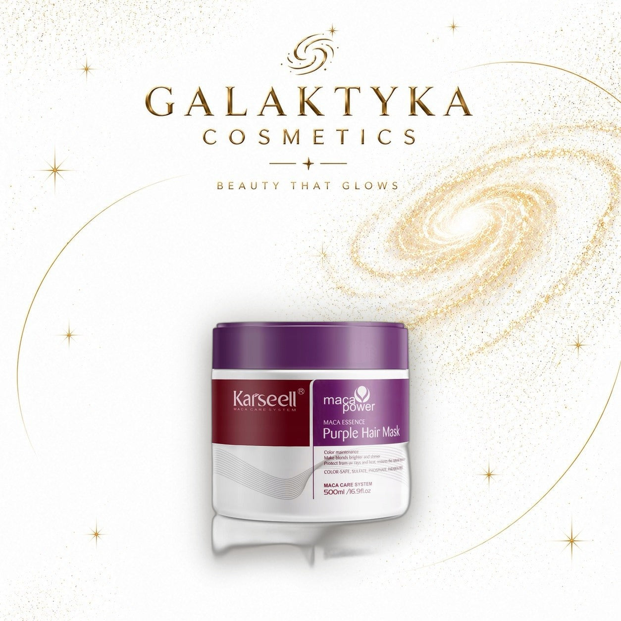 KARSEELL MACA ESSENCE PURPLE HAIR 500 ML FIOLETOWA MASKA DO WŁOSÓW BLOND