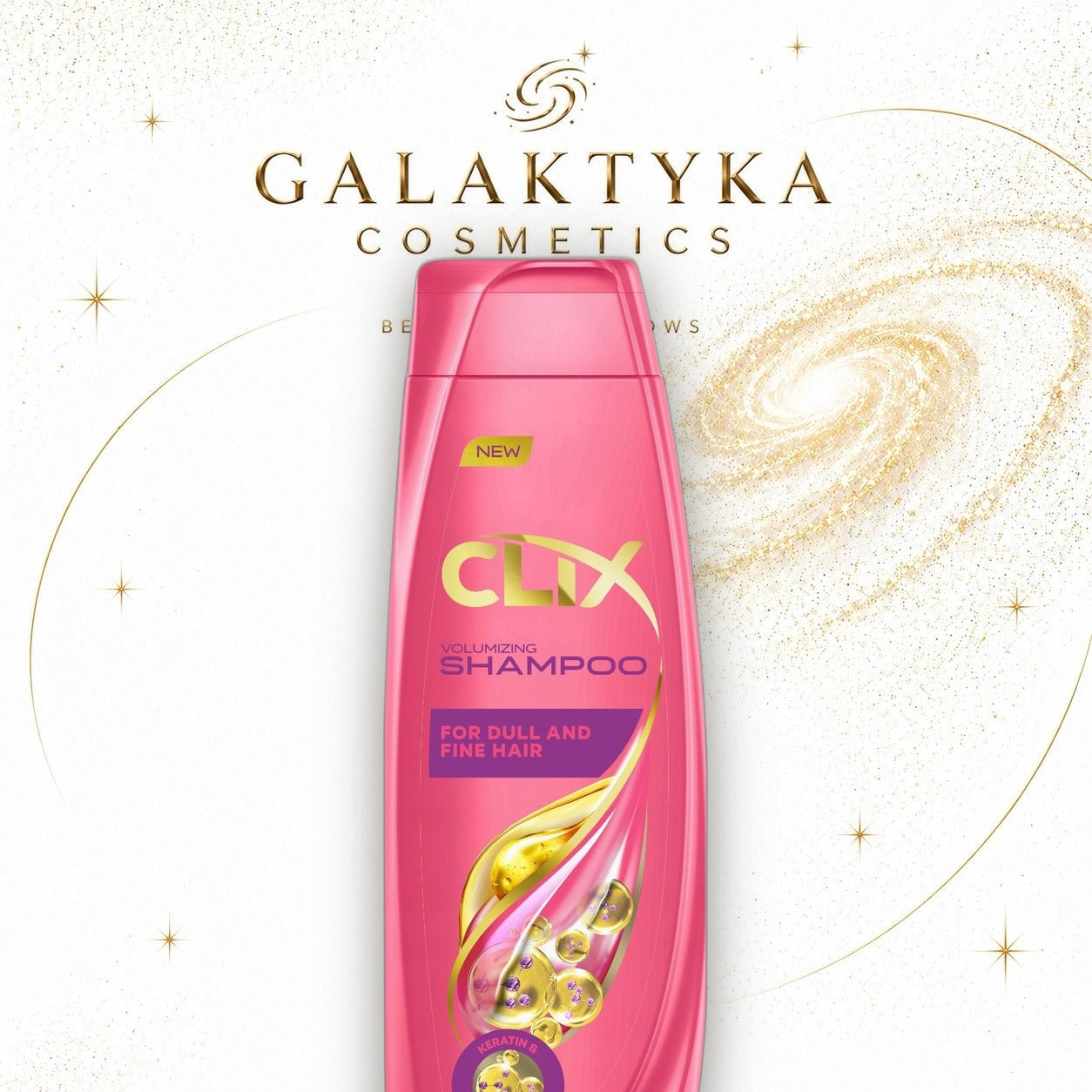 Clix Volumizing Szampon - 600 ml. Osiągnij Pełną Objętość