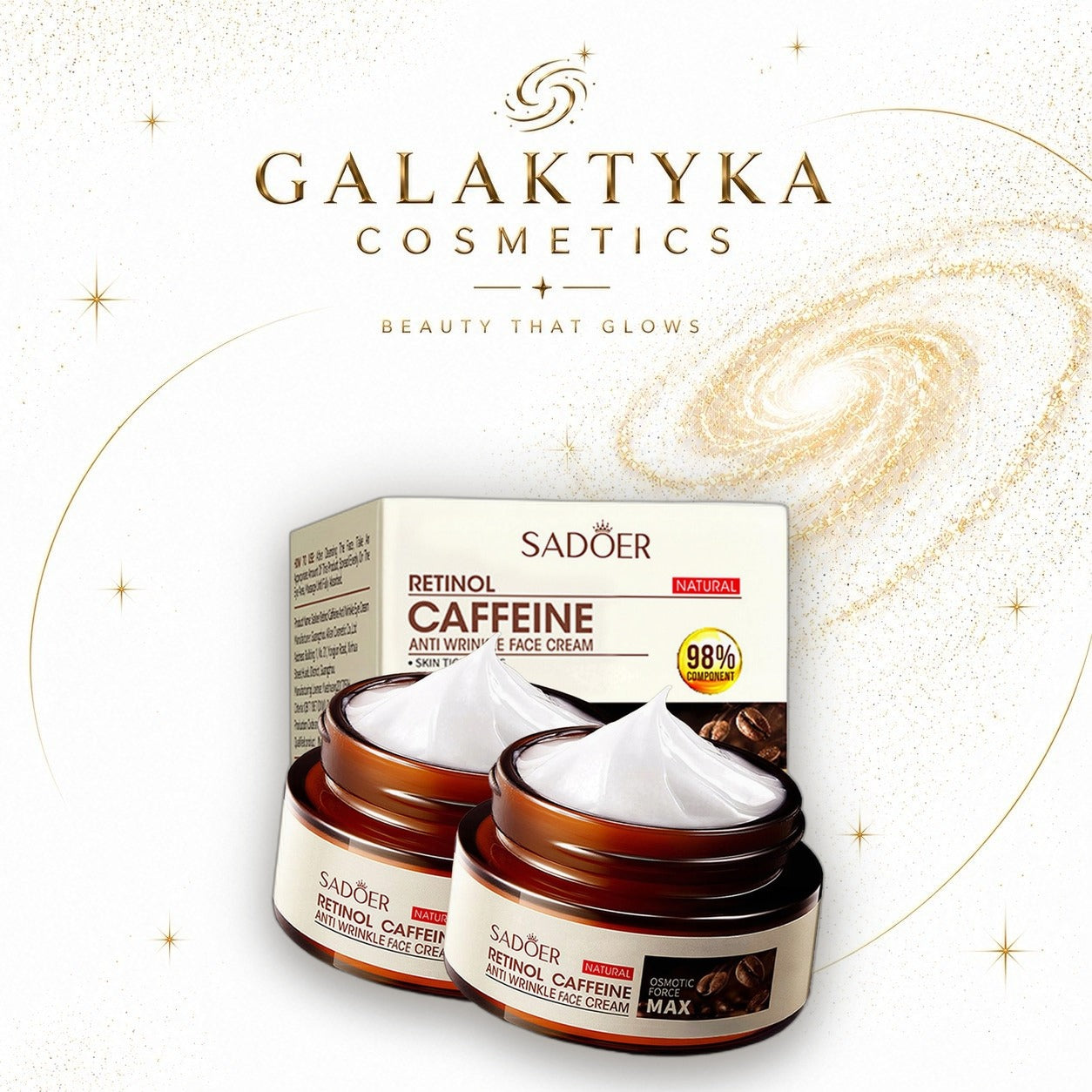 Krem przeciwstarzeniowy do twarzy SADOER krem dzień i noc 50 ml