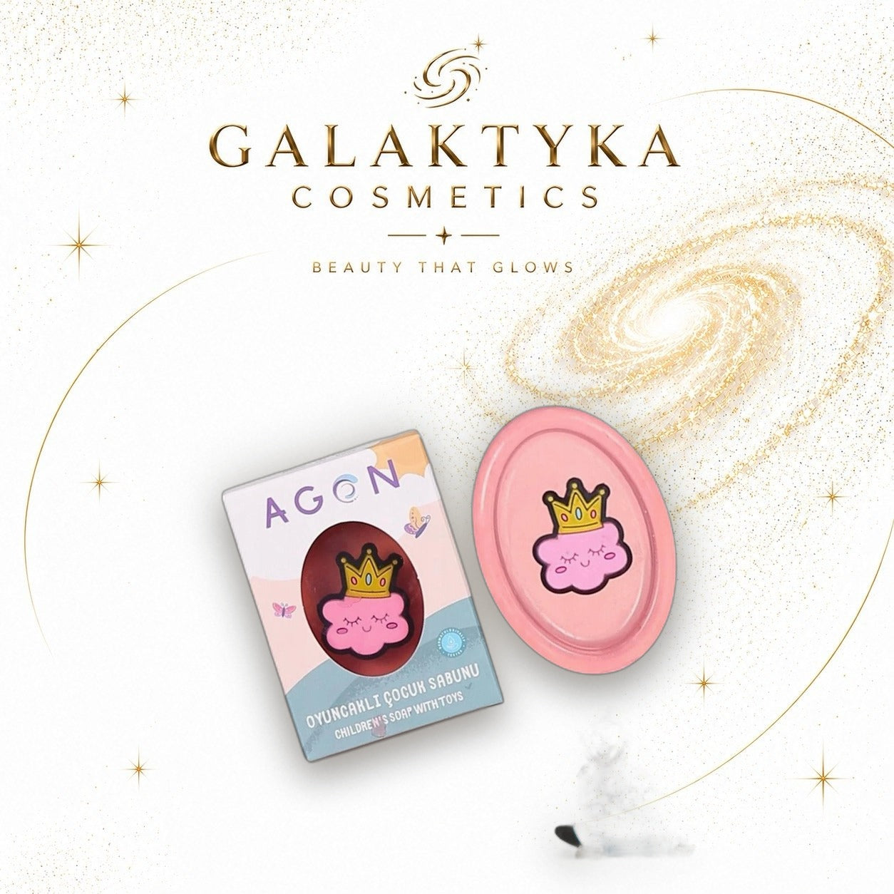 Agon Kids mydło o zapachu róży dla dzieci z zabawką 50g