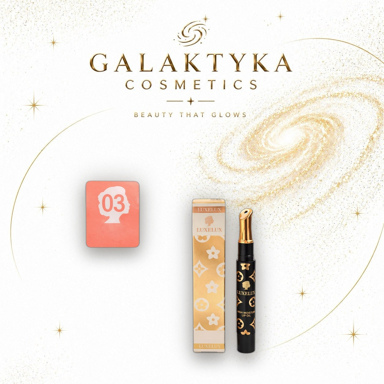Luxelux LU54 olejek do ust #03 nawilżający błyszczący lip oil