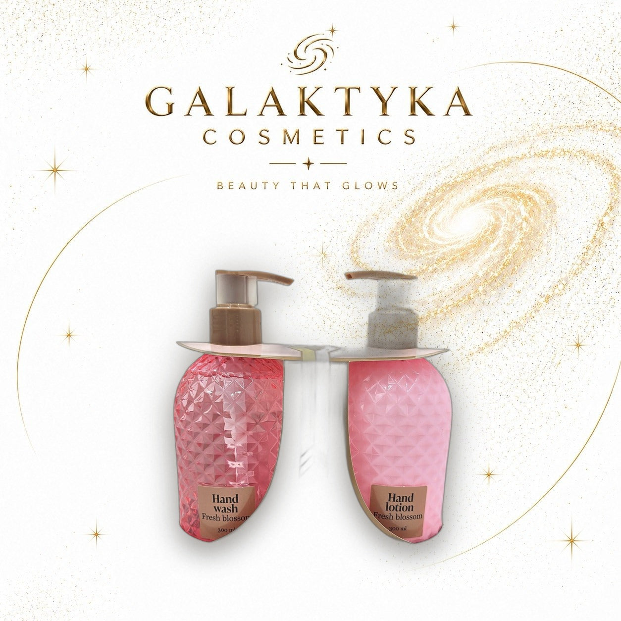 Luxury Hand Care Set 2x300 ml RÓŻOWY ZESTAW MYDŁO DO RĄK W PŁYNIE + KREM