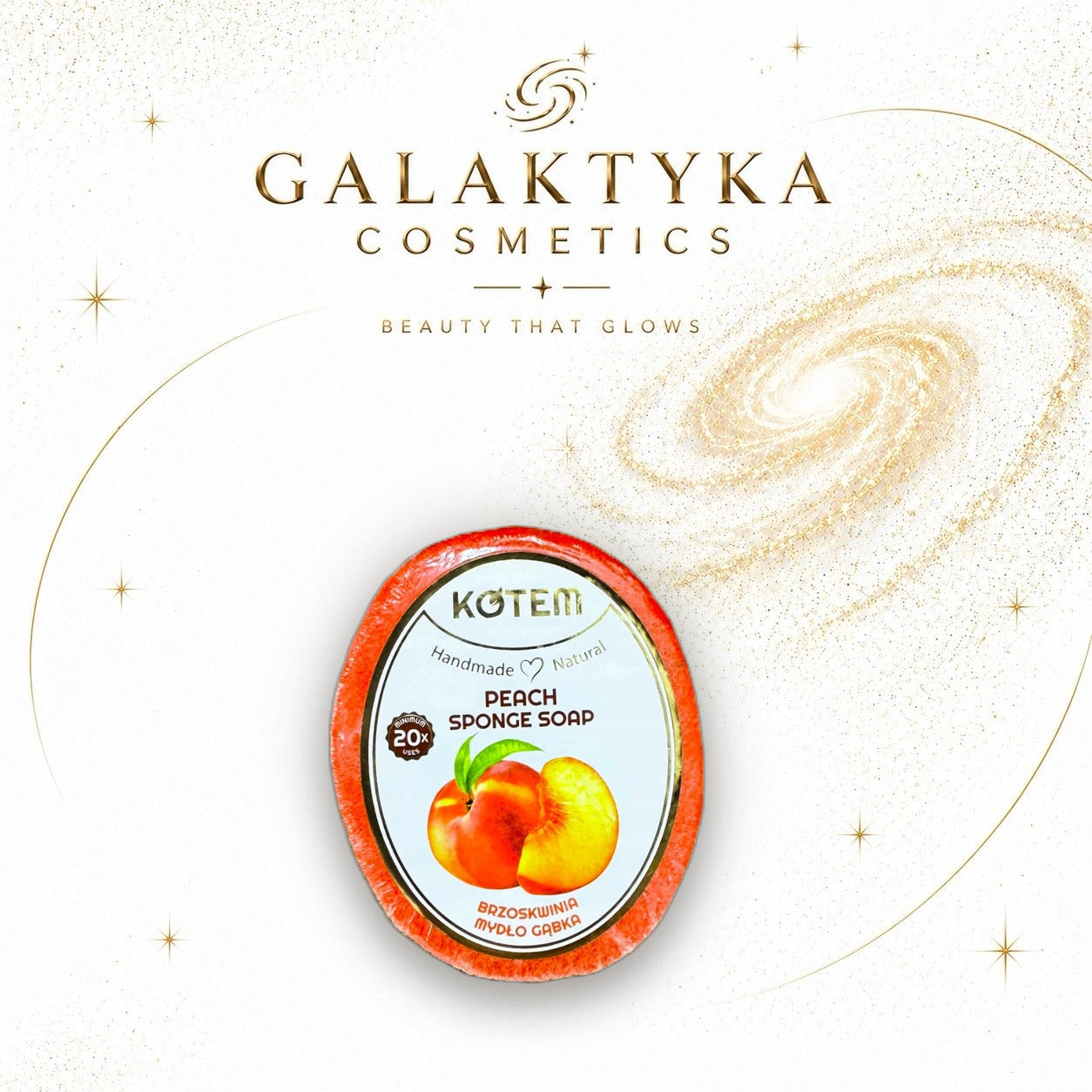 KOTEM BRZOSKWINIOWE MYDŁO W GĄBCE 125 g