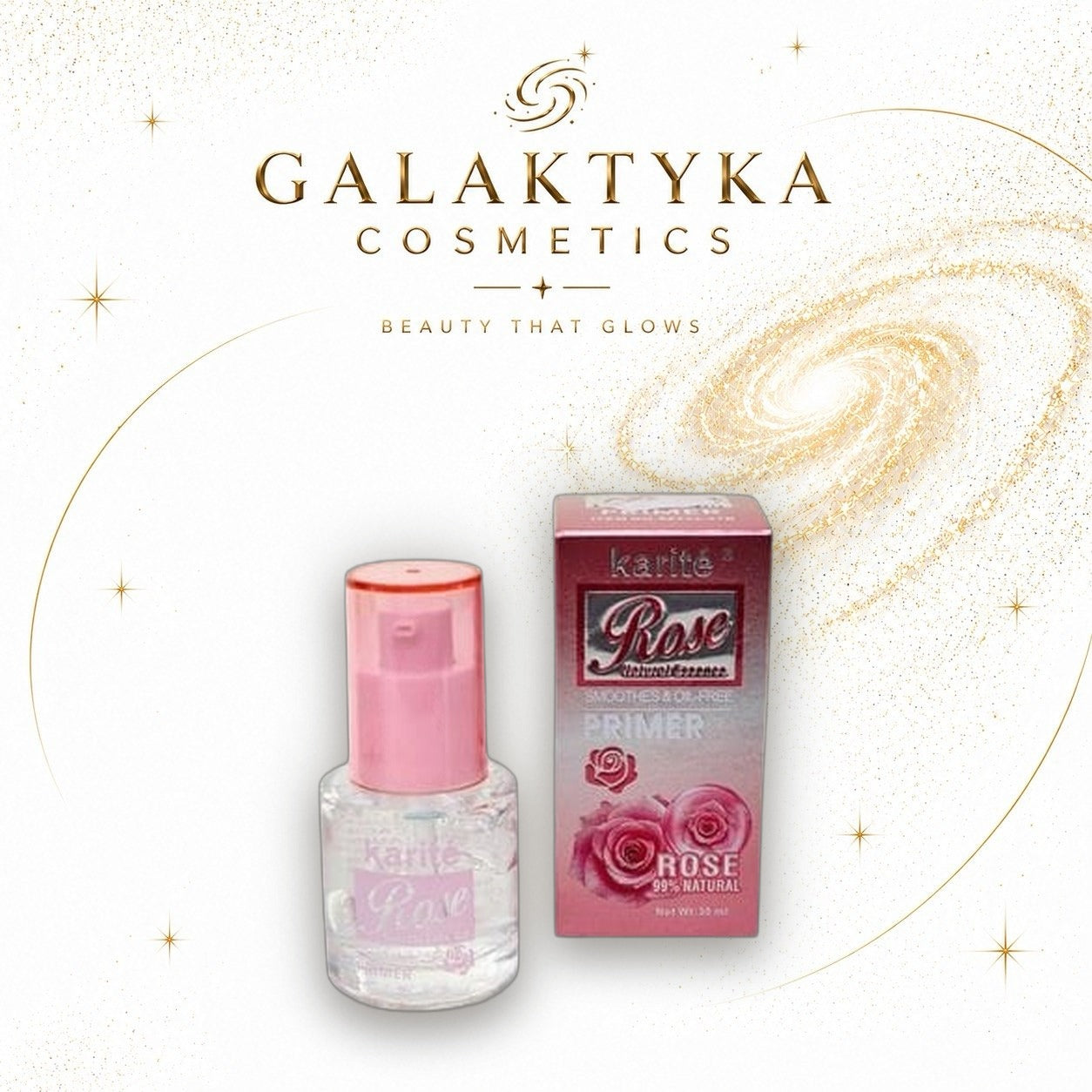 Karité Rose Primer do twarzy 30 ml - baza pod makijaż z ekstraktem z róży