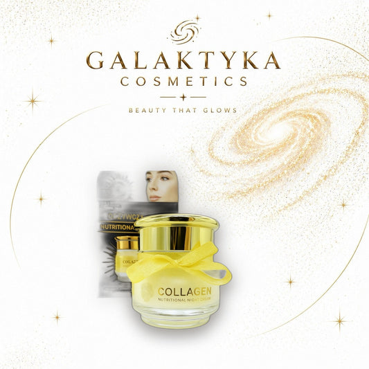 LUXELUX KOLAGENOWY ODŻYWCZY KREM NA NOC W SŁOICZKU 50G CZYSTY KOLAGEN 100%