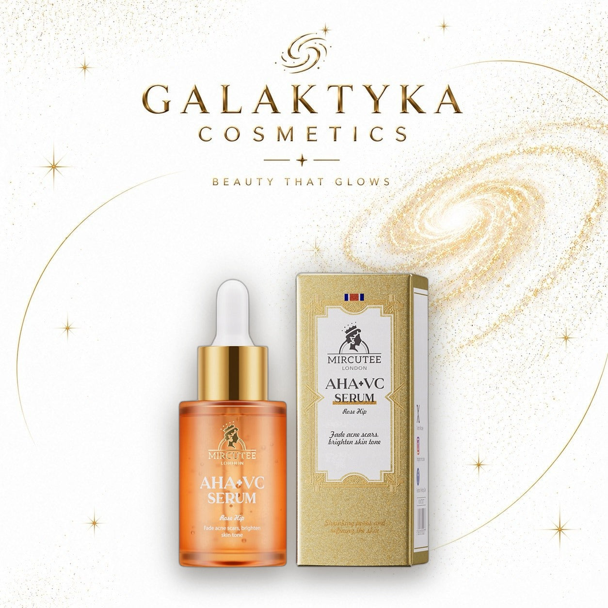 MIRCUTEE AHA+VC Serum 30ml rozjaśnia, usuwa przebarwienia, blizny