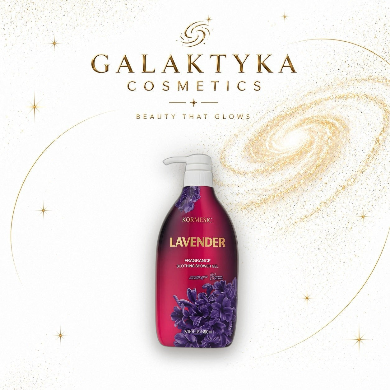 KORMESIC żel pod prysznic Gel 800 ml Nawilżający o zapachu lawendy