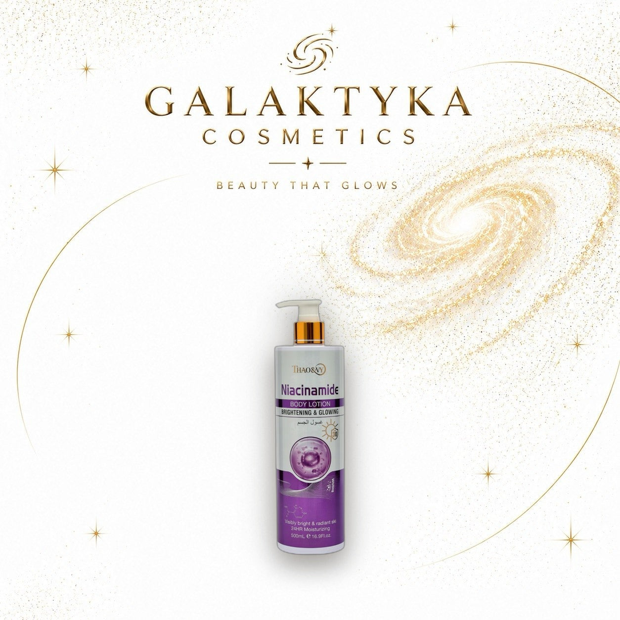 Balsam do ciała rozświetlający i nawilżający z Niacynamidem Glow