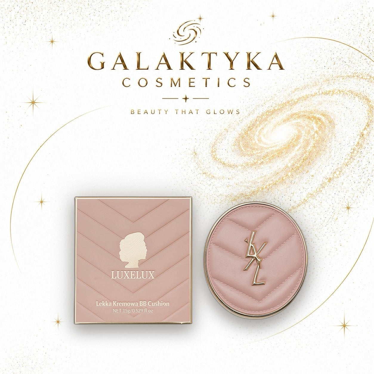LUXELUX Lekka Kremowa BB Cushion #02 ivory