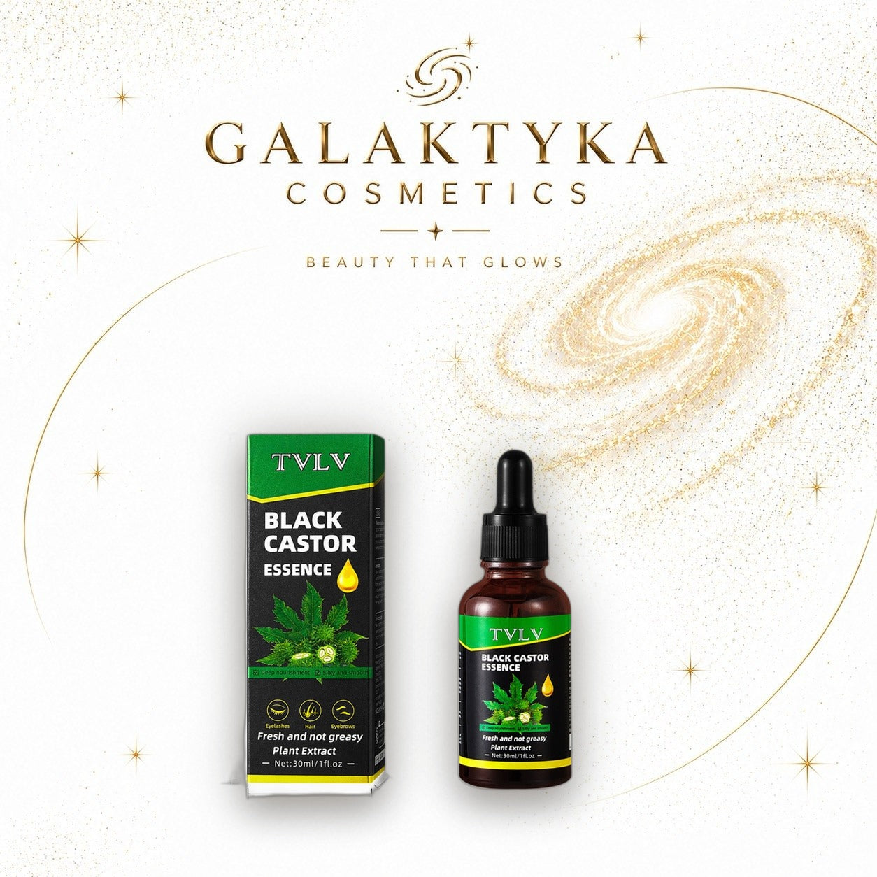 TVLV BLACK CASTOR ESSENCE NA WZROST RZĘS I WŁOSÓW