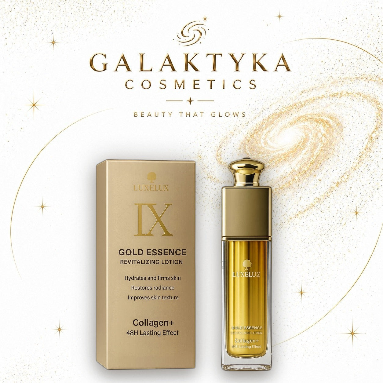 LUXELUX Gold Essence Revitalizing Lotion Rewitalizujacy 120ml