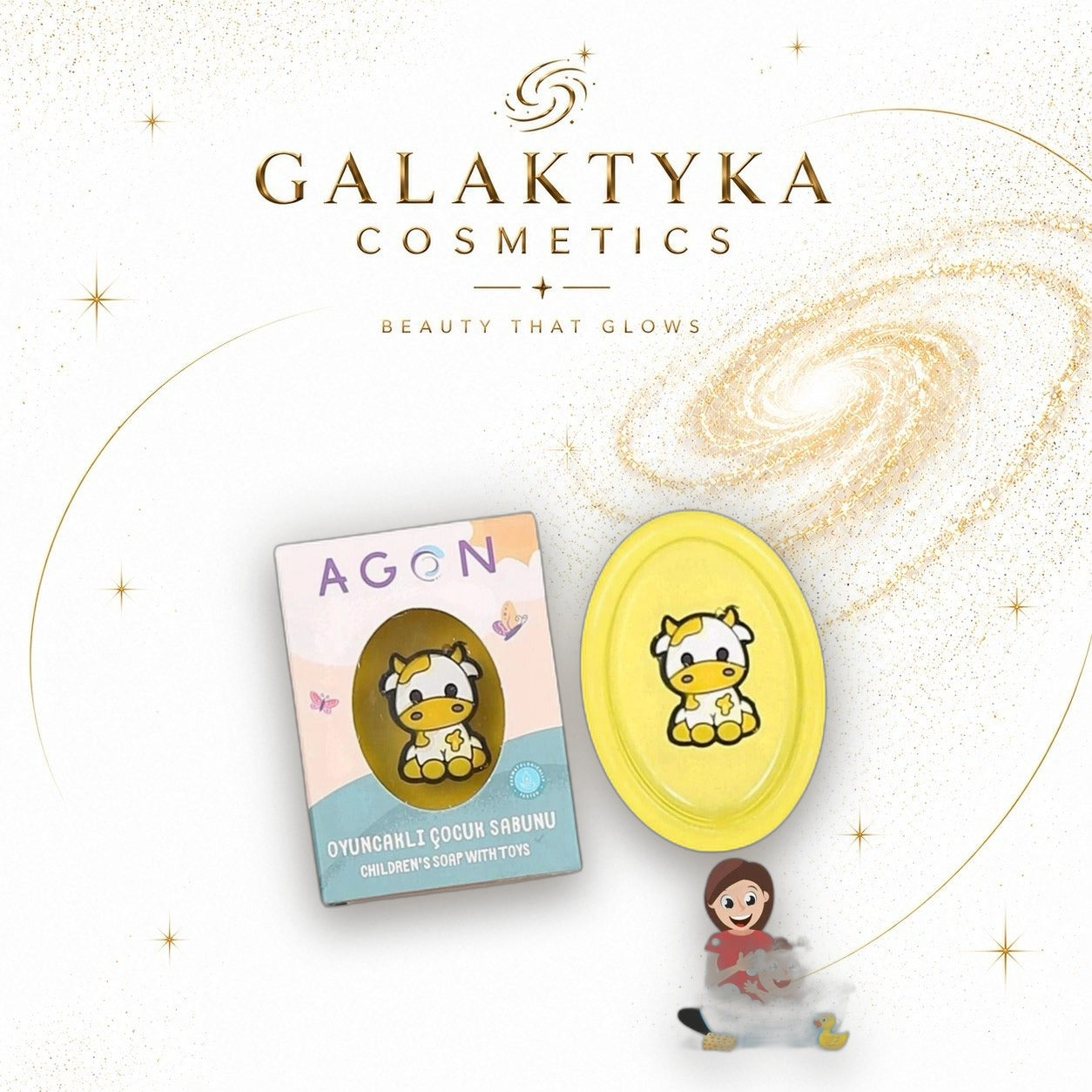 Agon Kids mydło o zapachu cytryny dla dzieci z zabawką 50g