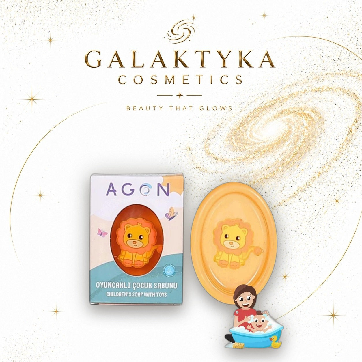 Agon Kids mydło o zapachu pomarańczy dla dzieci z zabawką 50g