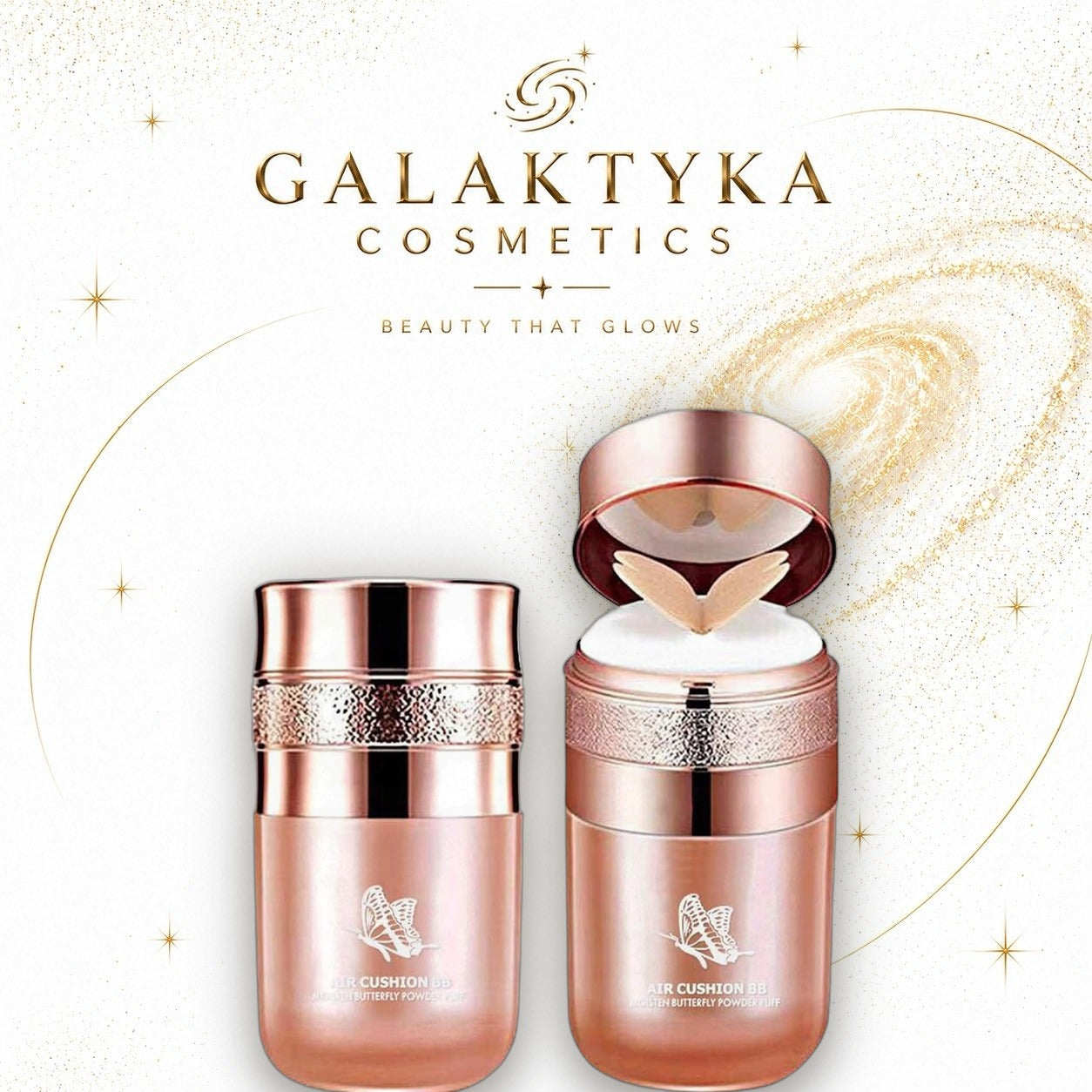 Podkład krem BB w płynie z efektem poduszki Butterfly 02 naturalny