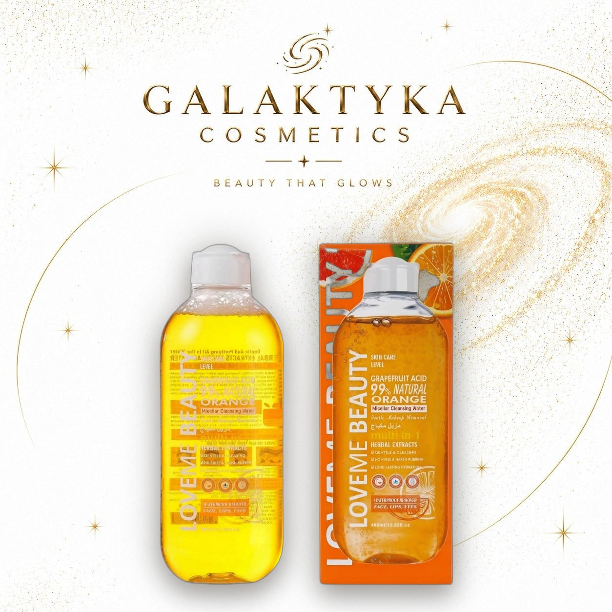 Płyn micelarny do demakijażu z Witaminą C LUNDBORLY BEAUTY 400ml.