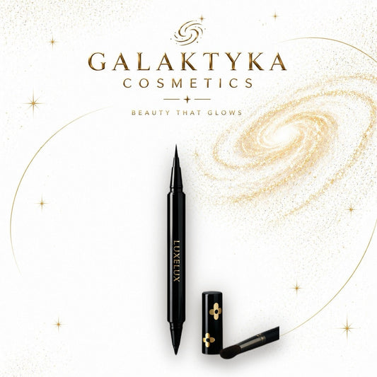 WODOODPORNY EYELINER & PISAK DO BRWI 2w1 LUXELUX BRĄZOWY