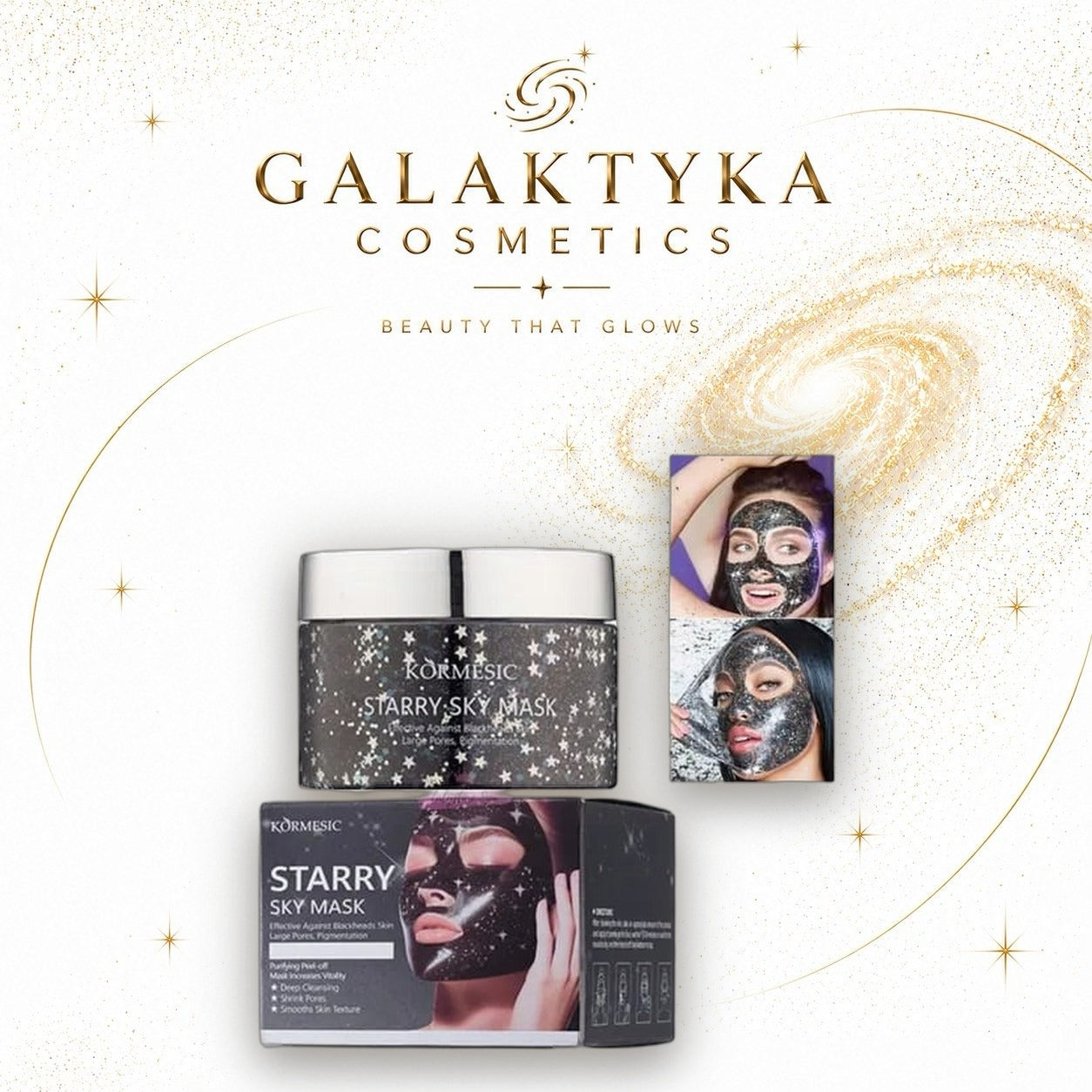 Kormesic Starry Sky Mask maska oczyszczająca do twarzy Glow