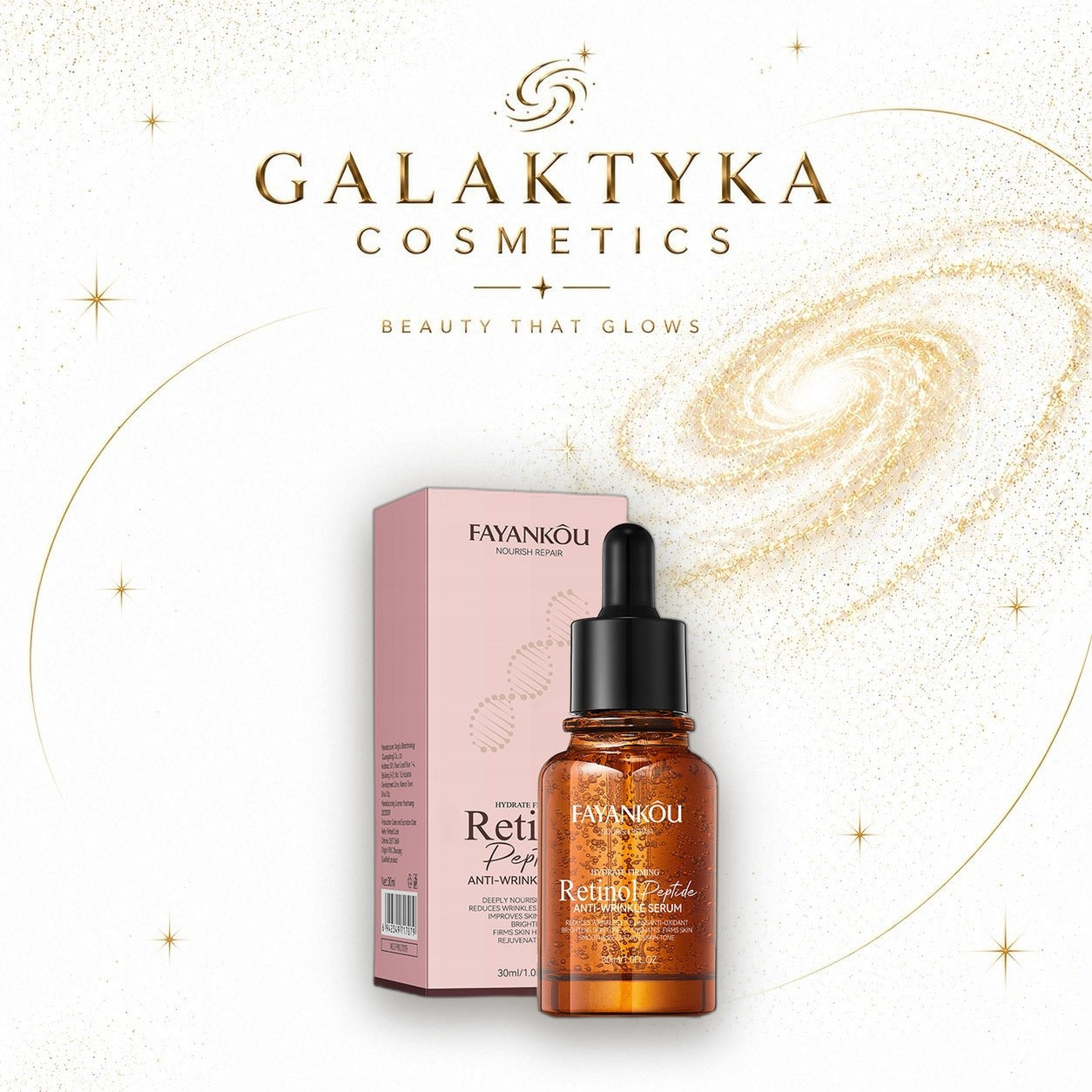 Serum do twarzy 30ml przeciwzmarszczkowe FAYANKOU Retinol Peptide