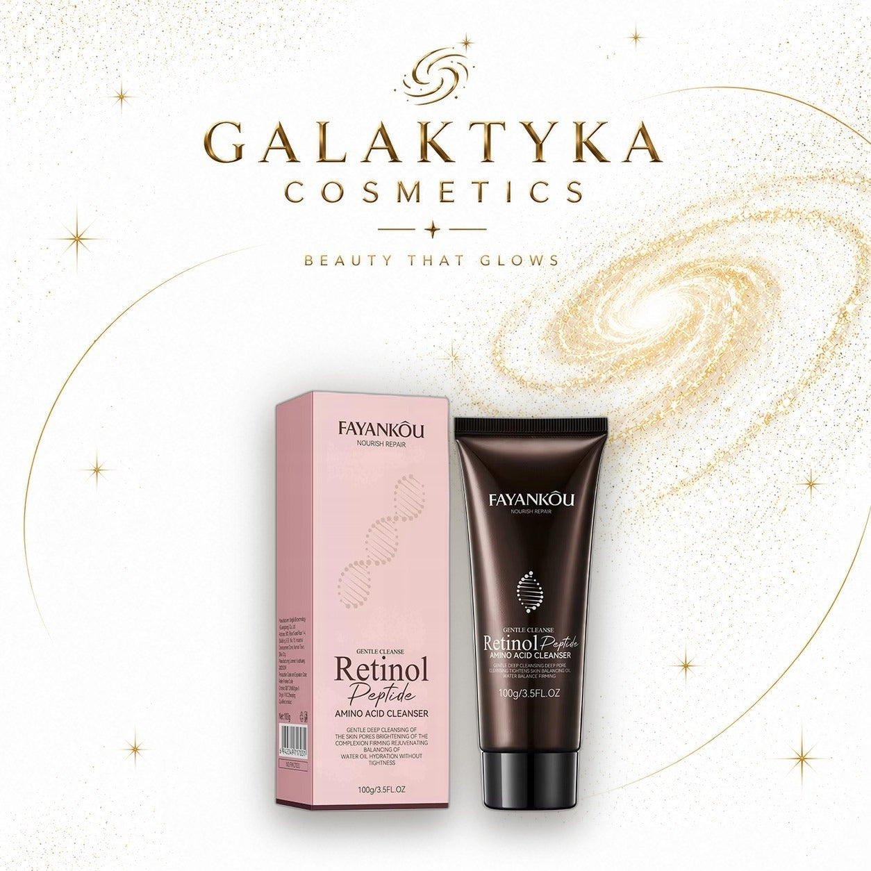 Pianka oczyszczająca do twarzy FAYANKOU Retinol Peptide 100g Anti-aging