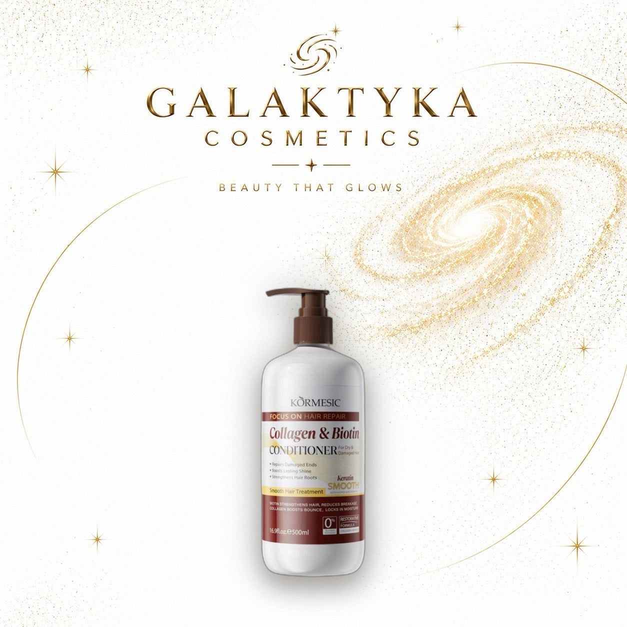 KORMESIC - ODŻYWKA KOLAGENOWO-BIOTYNOWA - PRZYWRÓĆ ZNISZCZONE WŁOSY 500ml