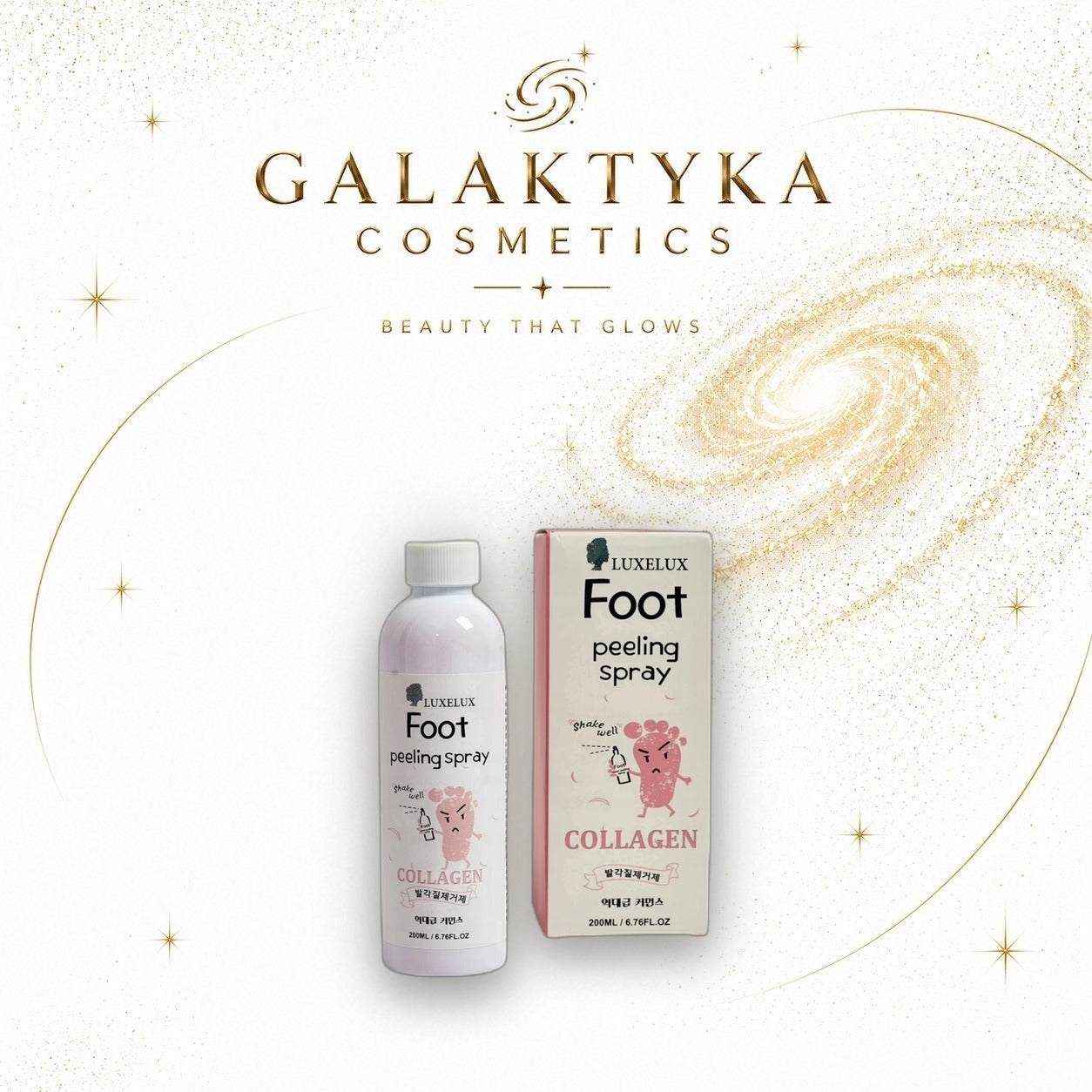 LUXELUX Foot Peeling Spray Spray złuszczający z kolagenem 200 ml