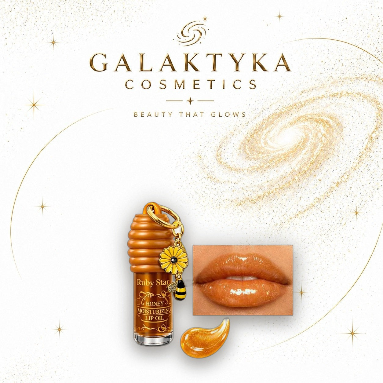 Olejek do ust Honey Lip Oil nawilżający błyszczyk do ust połysk 5g RS