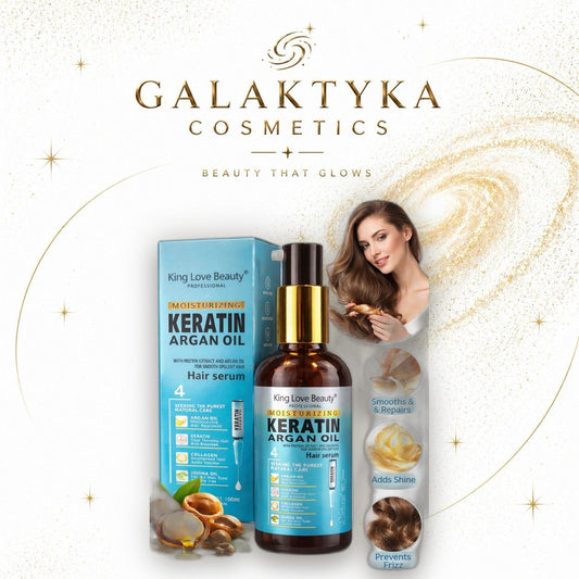 Serum do włosów Keratin Argan Oil King Love Beauty 100 ml regeneracja