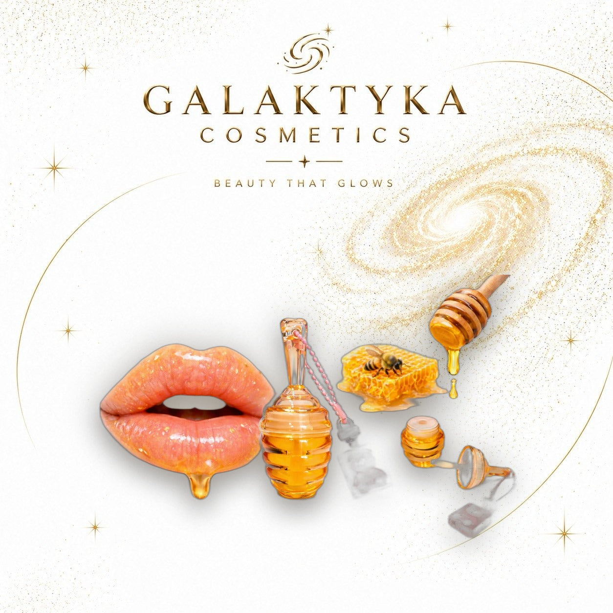 Błyszczyk do ust Miód Honey Lip Gloss z Aplikatorem Nawilżający