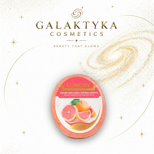 NATURALNE MYDŁO W GĄBCE Z EKSTRAKTEM Z GREJPFRUTA 135g