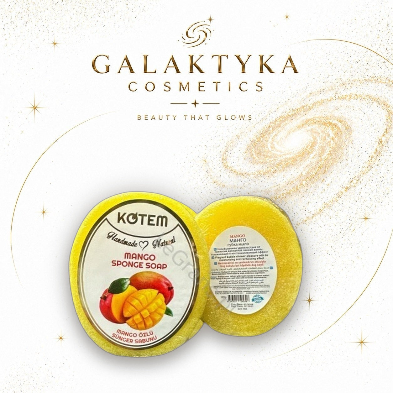 Kotem MANGO MYDŁO NASĄCZONE W GĄBCE