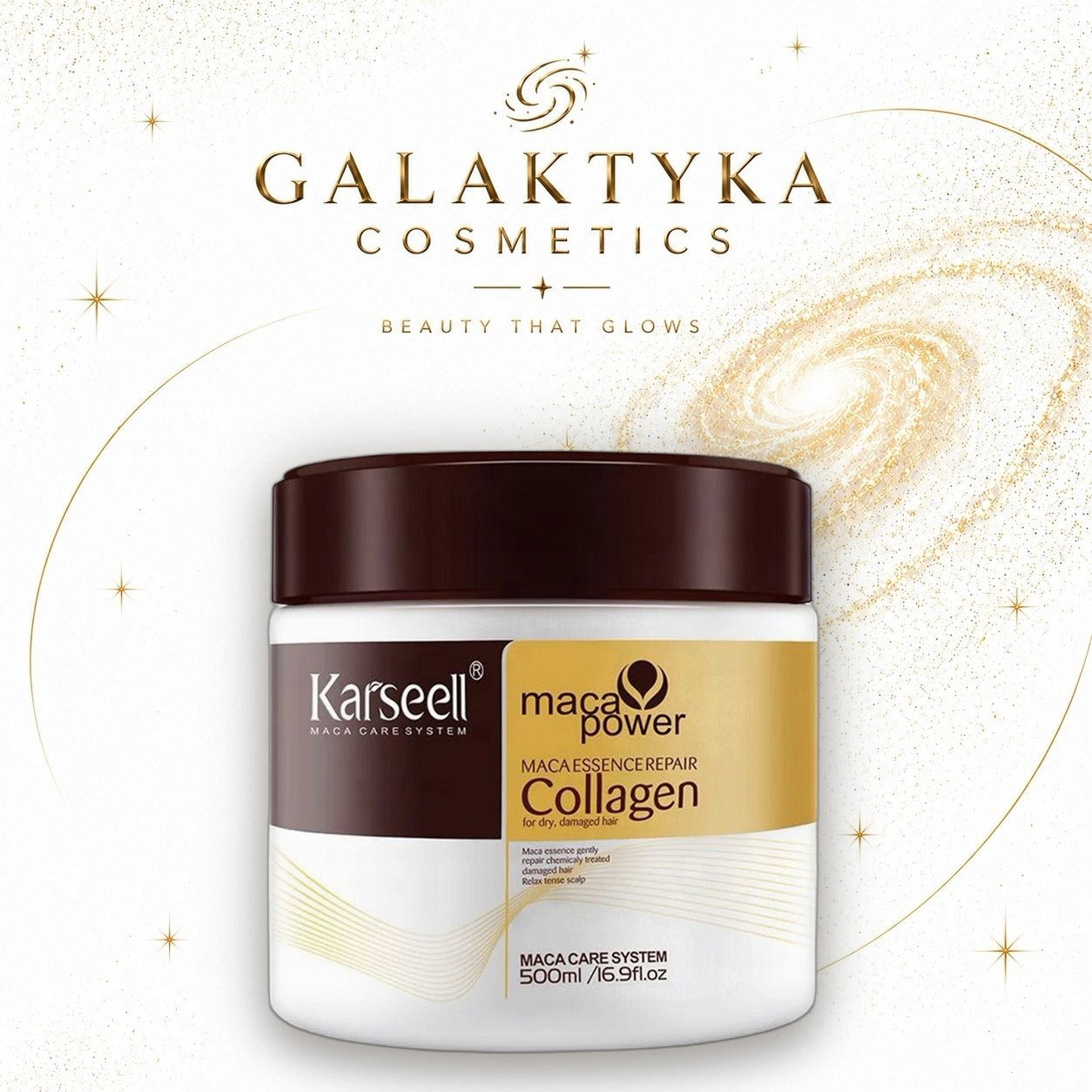 Karseell Collagen maska dla suchych i zniszczonych włosów 500 ml