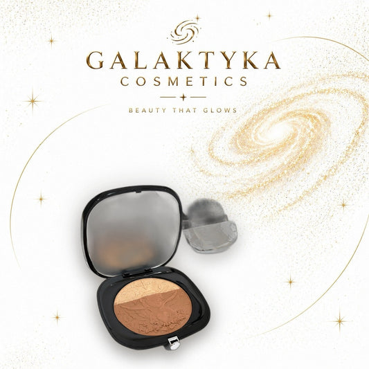 Bronzer prasowany Cinna wykończenie z drobinkami kolor 02
