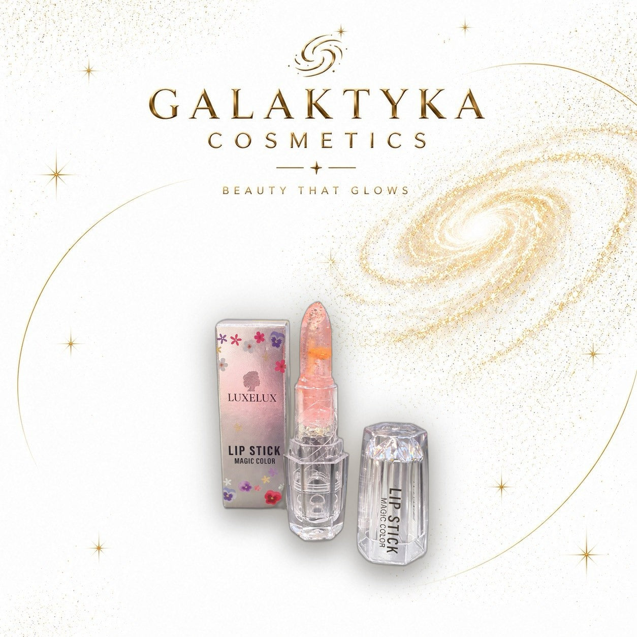 Pomadka Magic Color LUXELUX zmieniająca kolor Flower Jelly Lipstick #02