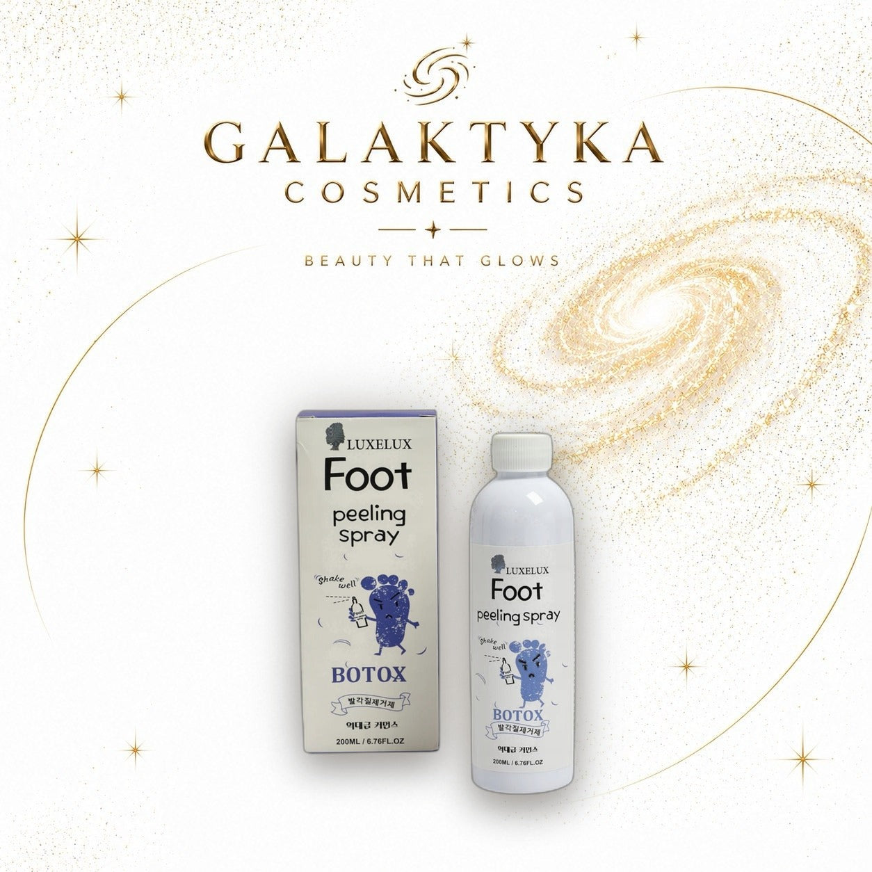 LUXELUX Foot Peeling Spray - Spray złuszczający z kolagenem 200 ml