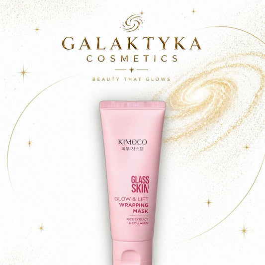 Maska do twarzy rozświetlająco liftingująca Glass Skin Kimoco, 100 ml