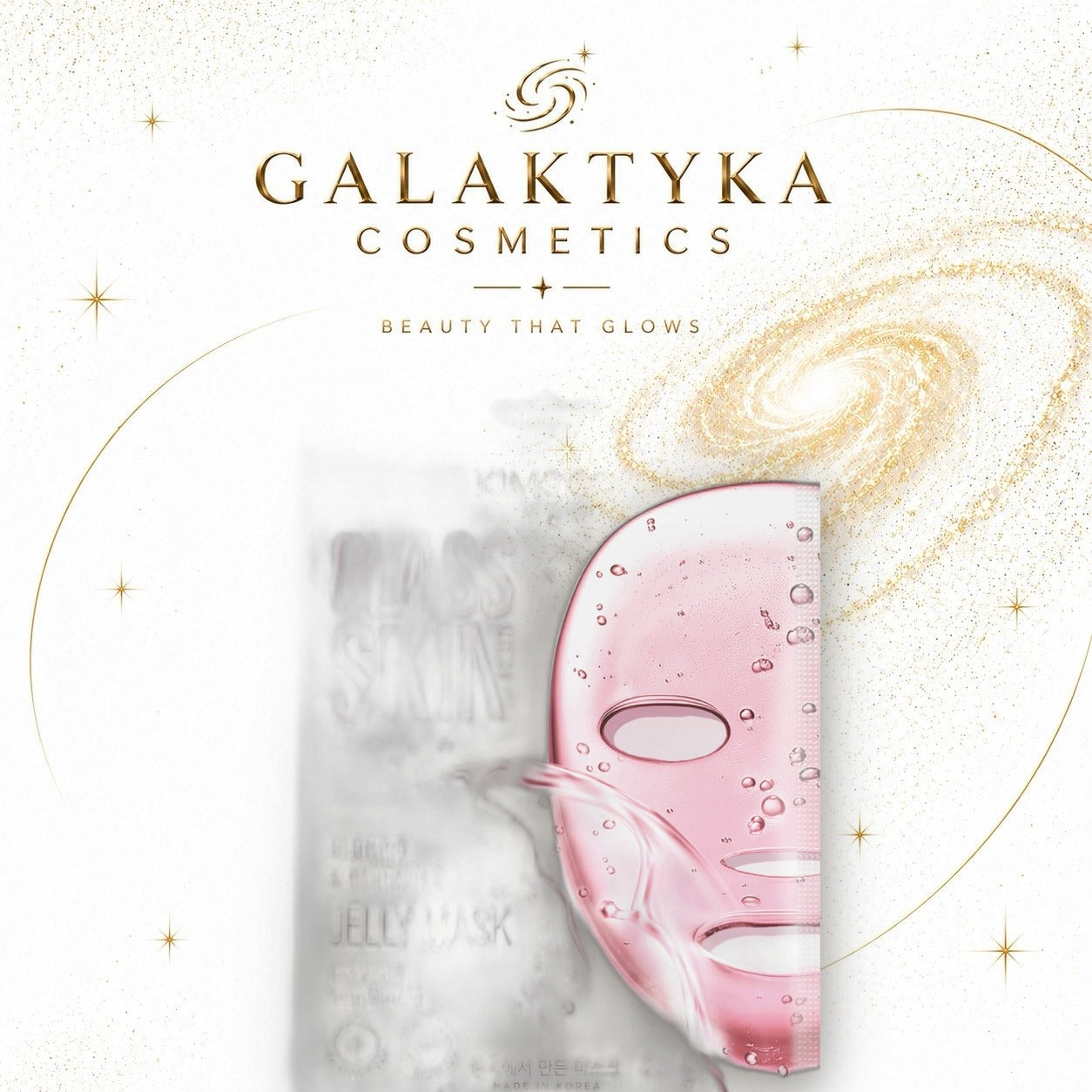 Kimoco Glass Skin maska w płachcie, rozświetlająco-nawilżająca
