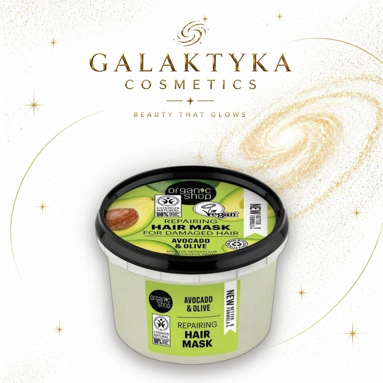 Organic Shop Avocado & Olive 250 ml maska do włosów