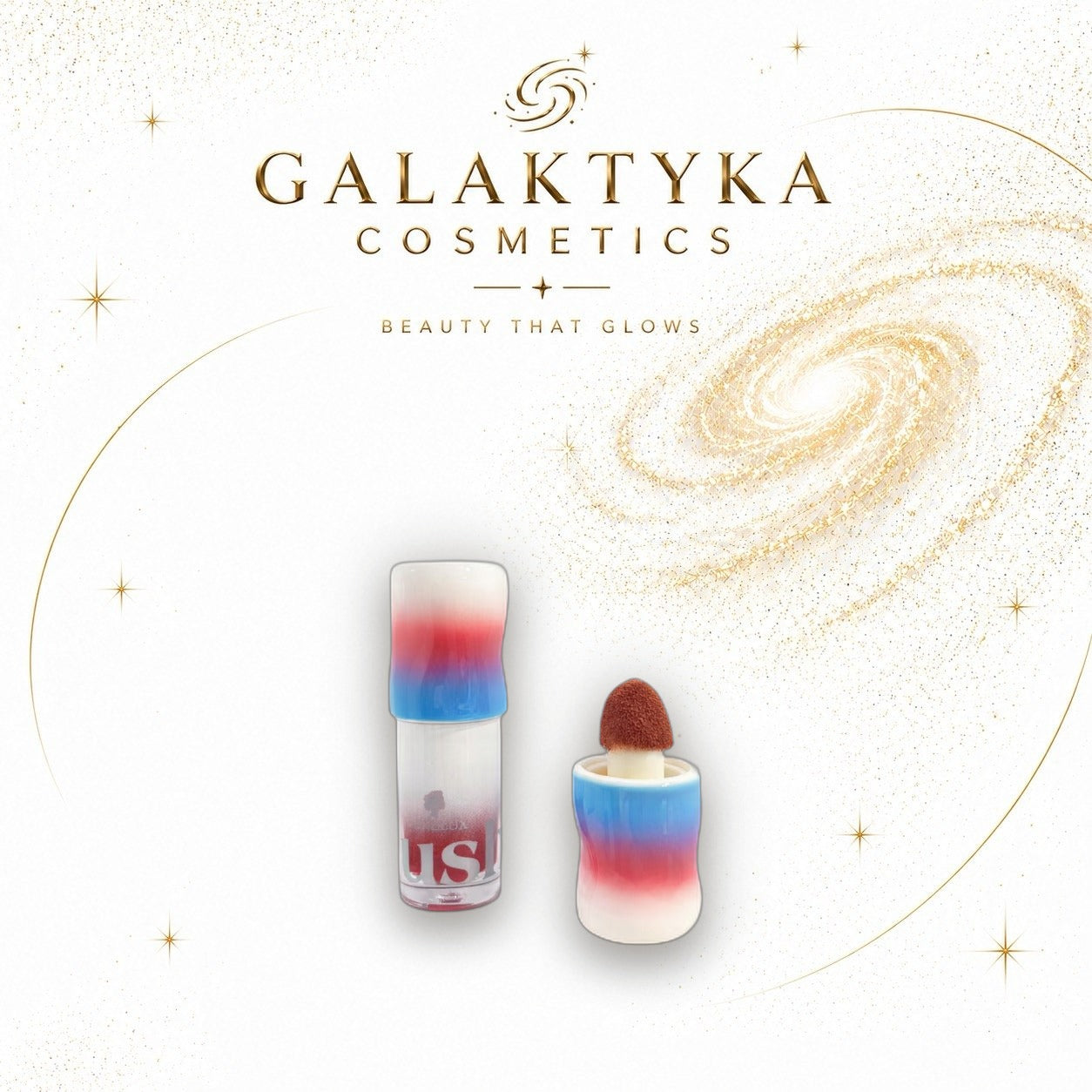 LUXELUX Róż do policzków w płynie z aplikatorem gąbkowym #03 Coral Glow 6g