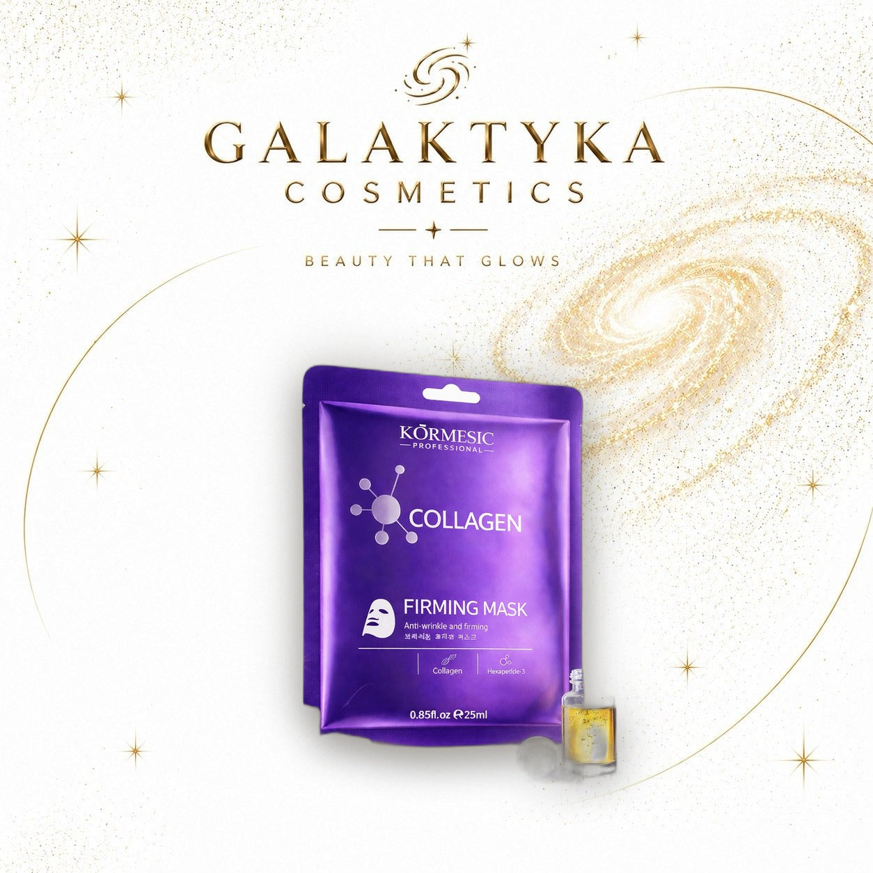 Maseczka do twarzy KORMESIC w płacie 25 ml wielozadaniowa